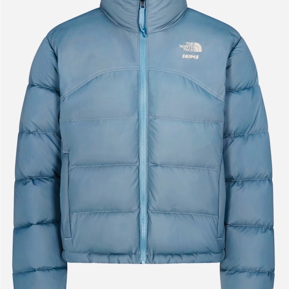 SKIMSx The North Face Colab 2000 Retro Nuptse Kyanite Puffer Jacket